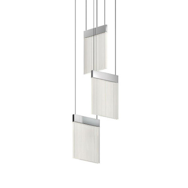 V Panels 44.9W 3 LED Pendant 23.5 Inch Tall and 8.75 Inch Wide by Sonneman - 3092