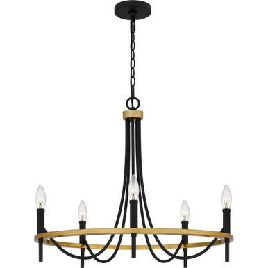 Legare 5 Light Medium Chandelier by Quoizel - LGR5026MBK