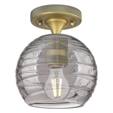 Crown Point 1 Light Flush Mount 5.88 Inch X 7.63 Inch Tall by Innovations - 434-1F-BB-G1213-6SM