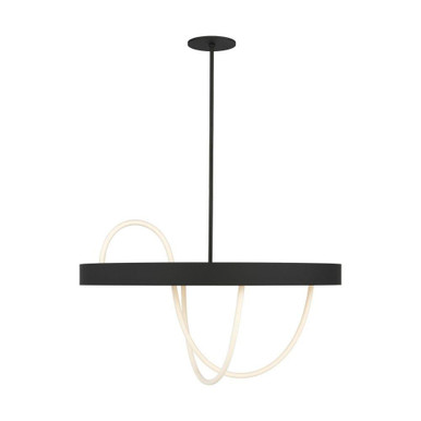 Uneri 43.6W 2 LED Chandelier 38 Inch Wide by Visual Comfort Modern - SLCH86427B