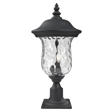 Armstrong 2 Light Outdoor Post Mount Light 23 x 10 Inches by Z-Lite - 533PHM-533PM-BK