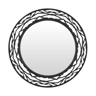 Kato Round Wall Mirror 33 Inch Tall and 33 Inch Wide by Varaluz - 348MI33