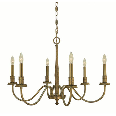 Matera 6 Light Large Candle Style Chandelier by Framburg - F-5786 BR