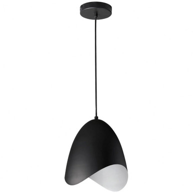 Myra 1 Light Small Pendant by Dainolite - myr-81p-bk