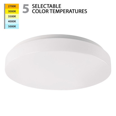 Blo 26W 1 LED 15 Inch Wide Flush Mount by WAC Limited - FM-115-CS-WT