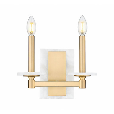 Kaden 2 Light Wall Sconce 9 Inch Tall and 11 Inch Wide by Z Lite - 3045-2S