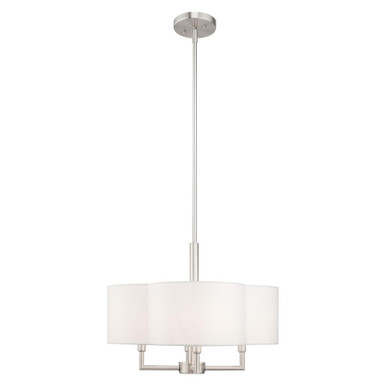 Chelsea 4 Light Small Chandelier by Livex - 51924-91