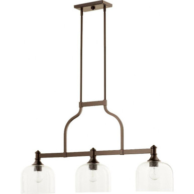 Richmond 3 Light Small Downlight Linear Island Pendant by Quorum - 6611-3-186