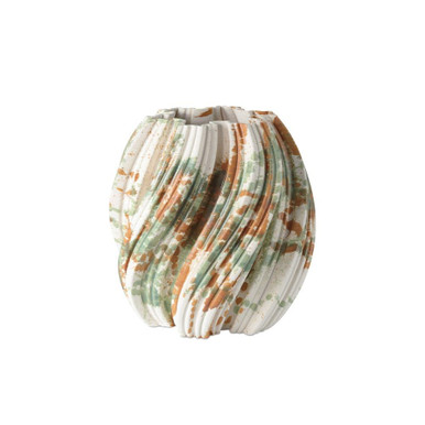 Camouflage Small Vase 9.5 Inch Tall and 10 Inch Wide by Currey Company - 1200-0986