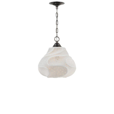 Wintershall 1 Light Pendant 15.25 Inch X 14.25 Inch Wide by Currey Company - 9000-1283