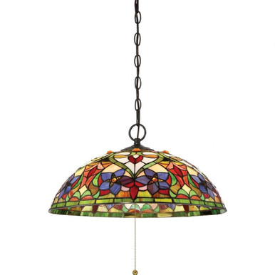 Violets 3 Light Large Pendant by Quoizel - TFVT1820VB