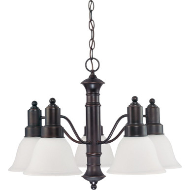 Gotham Five Light Chandelier 24.5 x 17.5 Inch by Nuvo 60/3143 - 60/3143