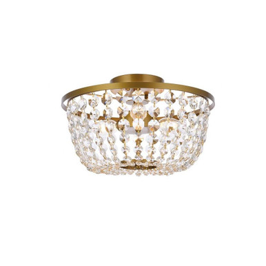 Cora 3 Light 13 Inch Wide Flush Mount by Elegant - 1109F13