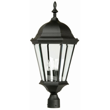 Three Light Outdoor Post Lamp 12.8 inches by 27.5 inches high by Craftmade - Z555-TB