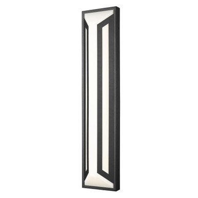 Banff 18W 2 LED Outdoor Wall Mount 28 Inch Tall and 6 Inch Wide by Z Lite - 5028XL-BK-LED