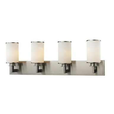 Savannah 4 Light Opal Glass Vanity Light by Z Lite - 412-4V