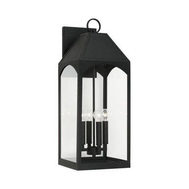Burton 4 Light Outdoor Wall Lantern by Capital - 946341BK