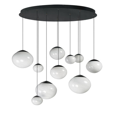 Nimbus 7.5W 10 LED Pendant 8 Inch Tall and 20.25 Inch Wide by ET2 - E11529-113BK