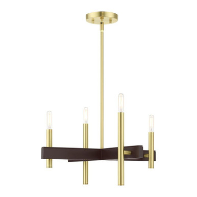 Denmark 4 Light Small Chandelier by Livex - 49344