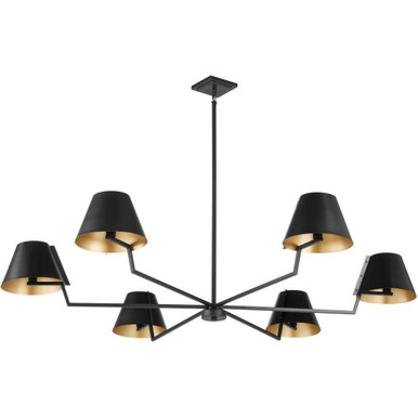 Bliss 6 Light Oversized Chandelier by Quorum - 668-6-59