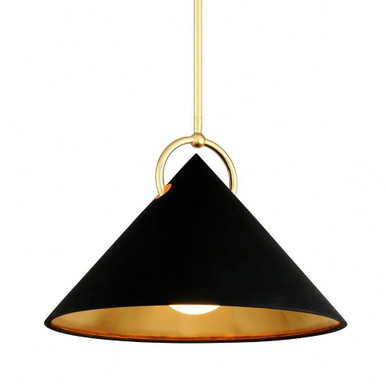 Charm 1 Light Pendant by Corbett 289-41-GL/SBK - 289-41-GL/SBK