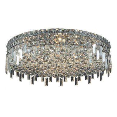 Maxime 9 Light 24 Inch Wide Flush Mount by Elegant - V2031F24