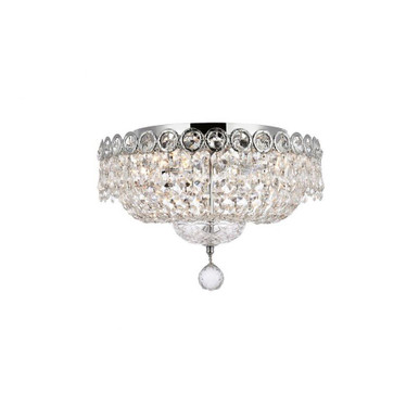 Century Four Light 14 Inch Wide Flush Mount by Elegant - V1900F14
