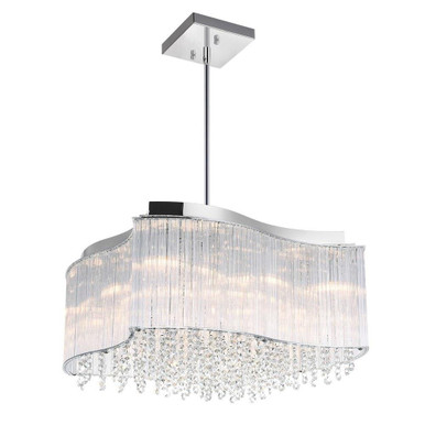 Elsa 10 Light Small Chandelier by CWI - 5320P20C-S