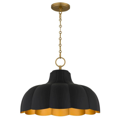 Leanne 4 Light Pendant 14 Inch Tall and 19.5 Inch Wide by Quoizel - LEA2820MBK