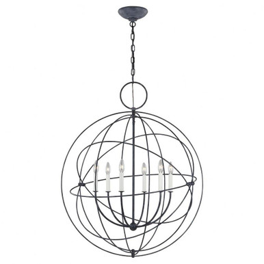 Bayberry 6 Light Large Chandelier by Visual Comfort Studio - cp1246wgv