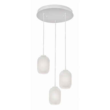 Callie 3 Light Large Pendant by AFX - calp05whrnd3