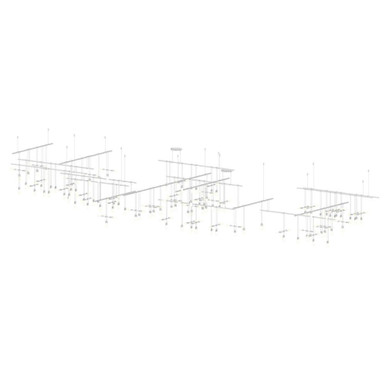 Suspenders 263W 78 LED 4 Tier Pendant 33 Inch X 242 Inch Wide by Sonneman - SLS0002-SC02-W