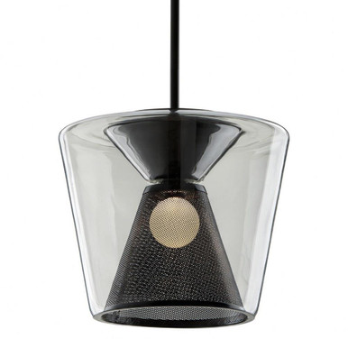 Berlin 18W 1 LED Large Pendant by Troy - F5853-SBK