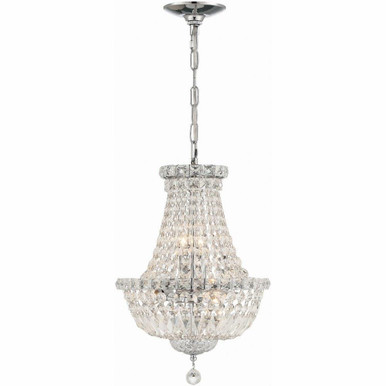 Roslyn 5 Light Mini Chandelier by Crystorama - ROS-A1006-CH-CL-MWP