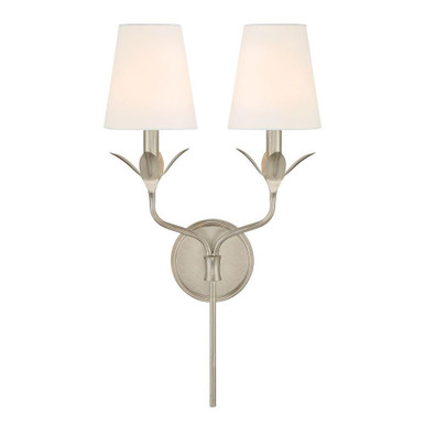 Broche 2 Light Wall Sconce 21 Inch Tall and 12 Inch Wide by Crystorama - 562