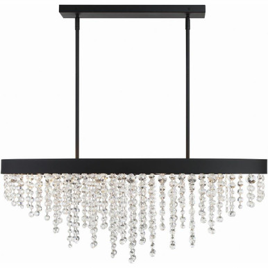 Winham 8 Light Oversized Linear Crystal Chandelier by Crystorama - WIN-619-BF-CL-MWP