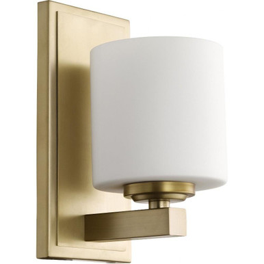 1 Light Cylinder Wall Sconce 9.25 Inch Tall by Quorum - 5669-1