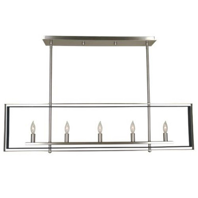 Symmetry 5 Light Oversized Island Chandelier by Framburg - 4869