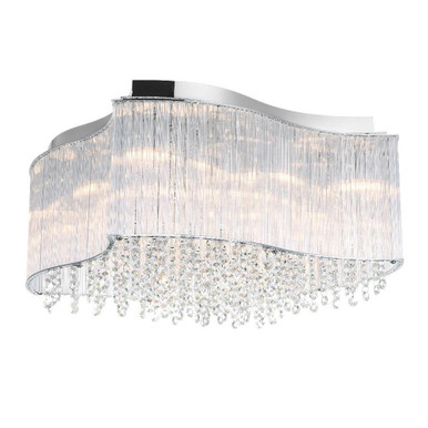 Elsa 10 Light 20 Inch Wide Flush Mount by CWI - 5320C20C-S