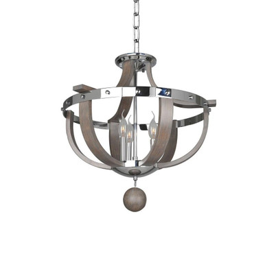 Sharlow 3 Light 20 Inch Wide Flush Mount by Kalco - 300440CH