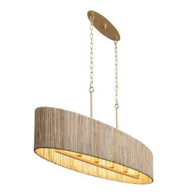 Jacob's Ladder 6 Light Oversized Linear Pendant by Varaluz - 391N06FG