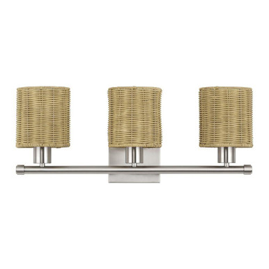 Weavington 3 Light Bath Vanity 9.5 Inch Tall and 23.5 Inch Wide by Livex - 13703