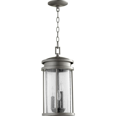 Hadley 3 Light Small Outdoor Penant by Quorum - 7111-3-3
