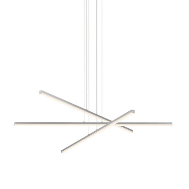 Stix 126W 3 LED 3 Arm Chandelier 3 Inch H and 40 Inch W by Sonneman - 2763-J20