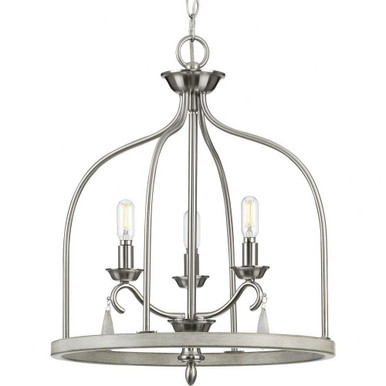 Vinings 3 Light Small Foyer Chandelier by Progress - P500296-009