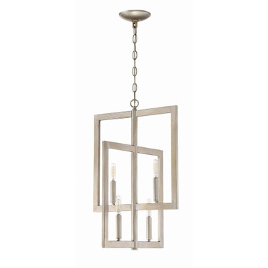 Portrait 4 Light Small 2 Tier Foyer Chandelier by Craftmade - 44934