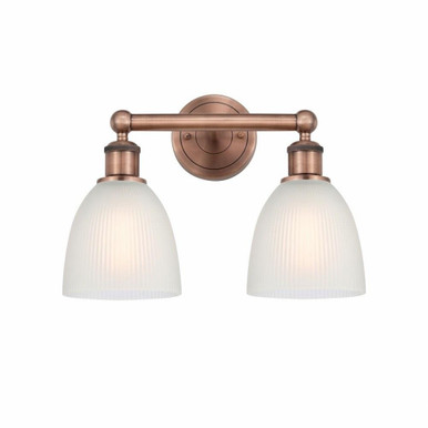 Castile 2 Light Bath Vanity In Modern Style 11.5 x 15 Inch by Innovations  - 616-2W-AC-G381