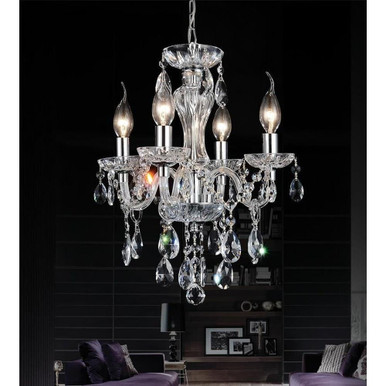 Princeton 4 Light Medium Pendant by CWI - 8273P14C-4 (clear)