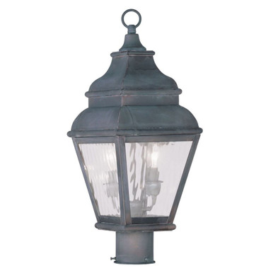 Exeter 4 Light Clear Glass Outdoor Wall Lantern by Livex - 2596