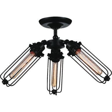 Benji 3 Light 23 Inch Wide Flush Mount by CWI - 9624C23-3-101